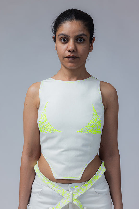 mayajaal off-white top