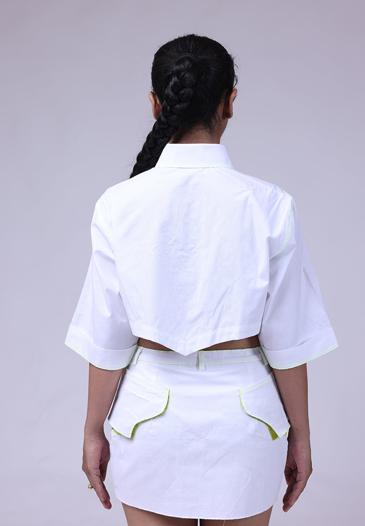 lahar skirt white