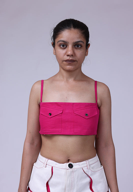 devil eye pocket top