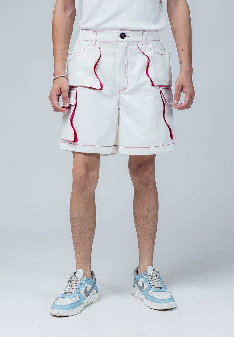 lahar shorts off white