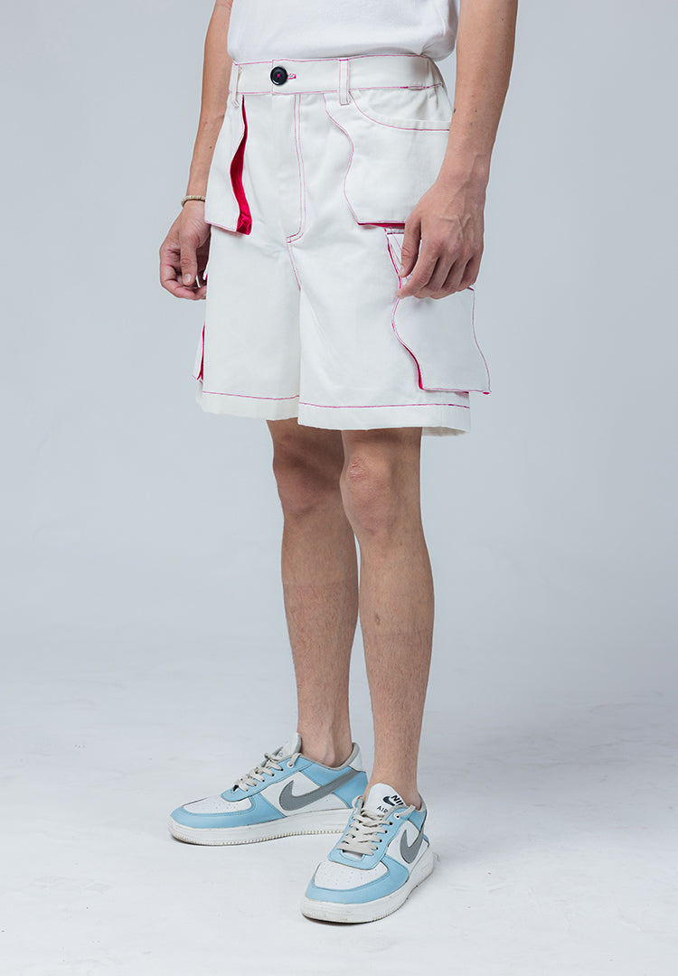 lahar shorts off white