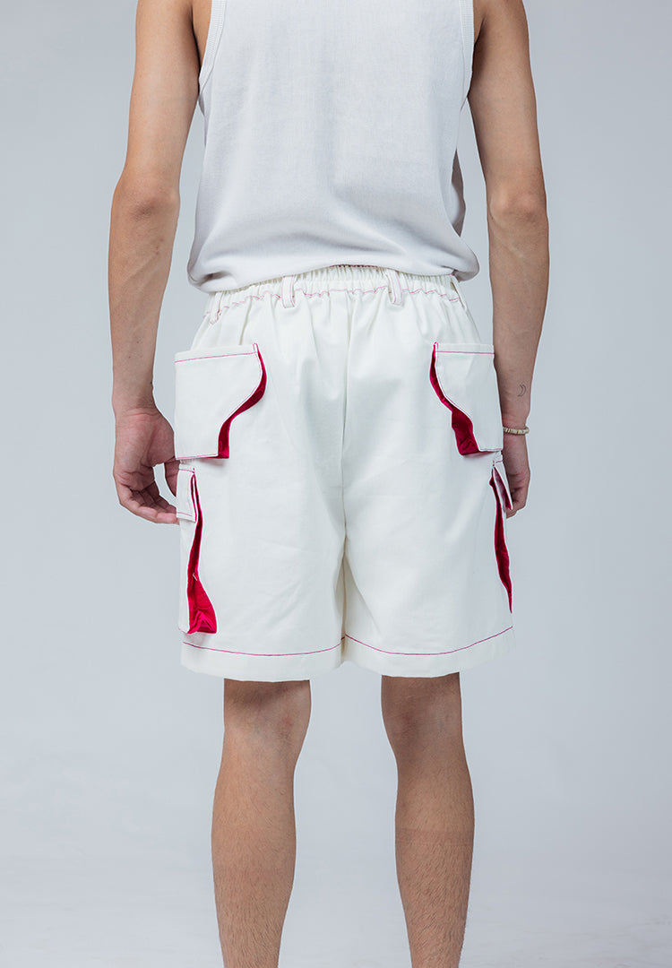 lahar shorts off white