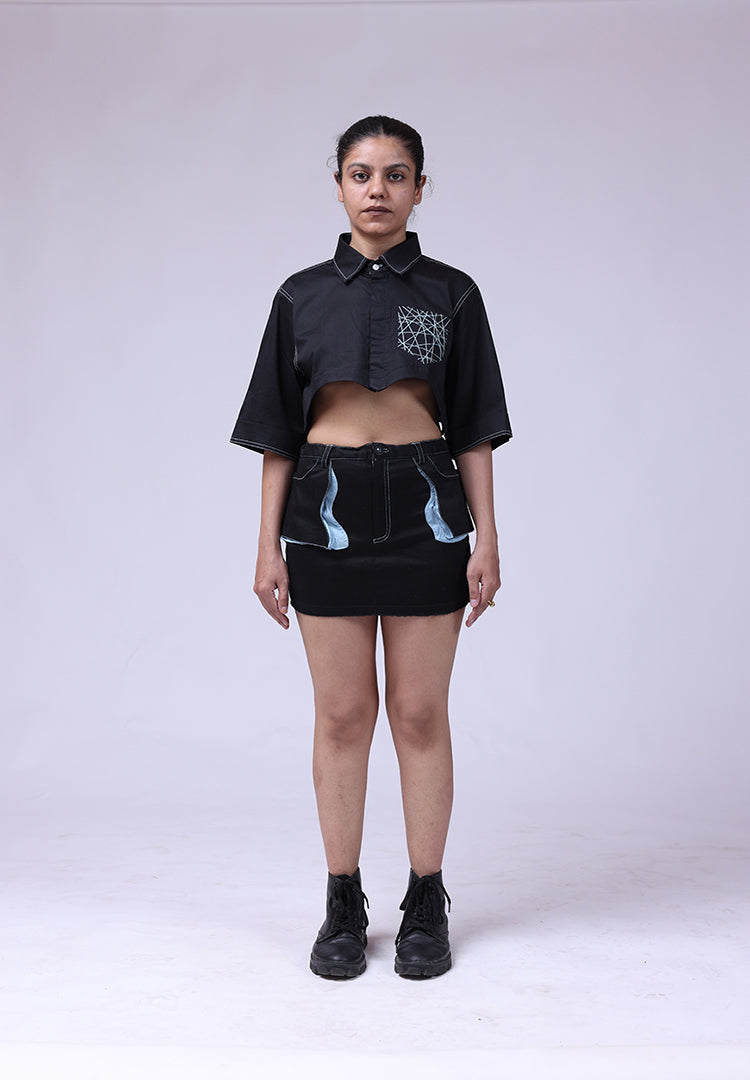 lahar skirt black