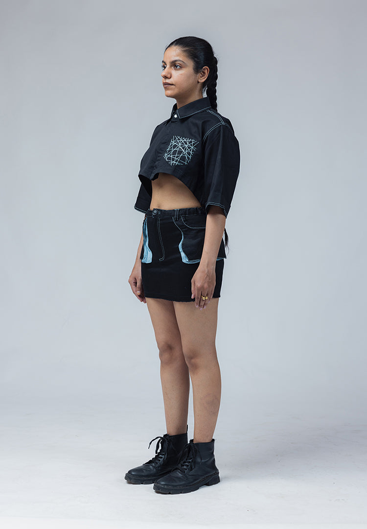 lahar skirt black