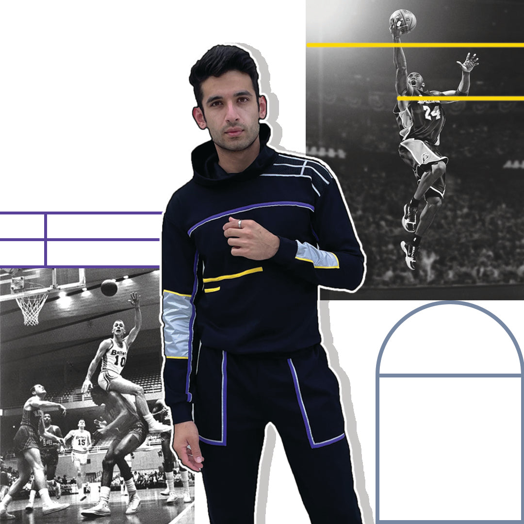 Basket Ball Court-lines Sweatshirt