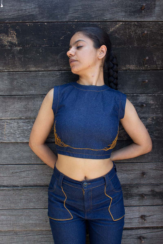 relax bra 2.0 denim set