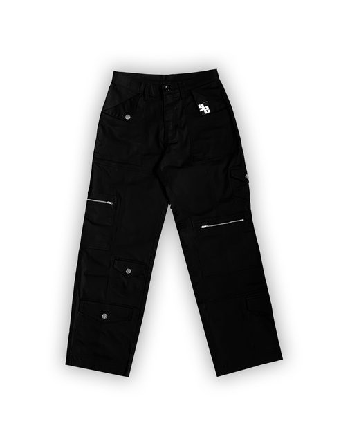 Unisex MISPLACED CARGO PANTS IN BLACK