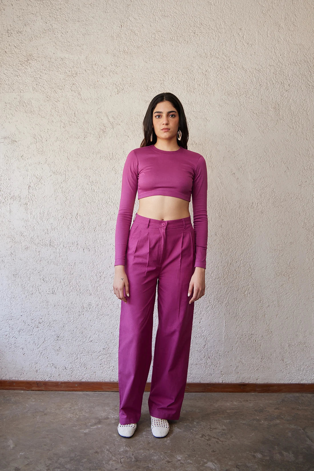 DOWNTOWN PANTS IN BERRY