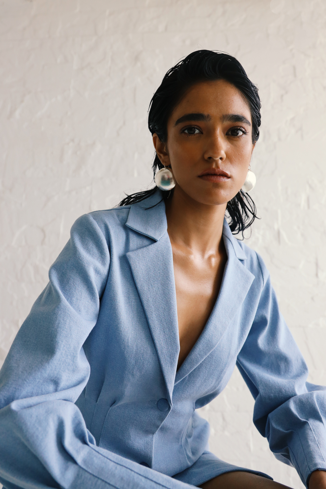 PLEATED JACKET SET