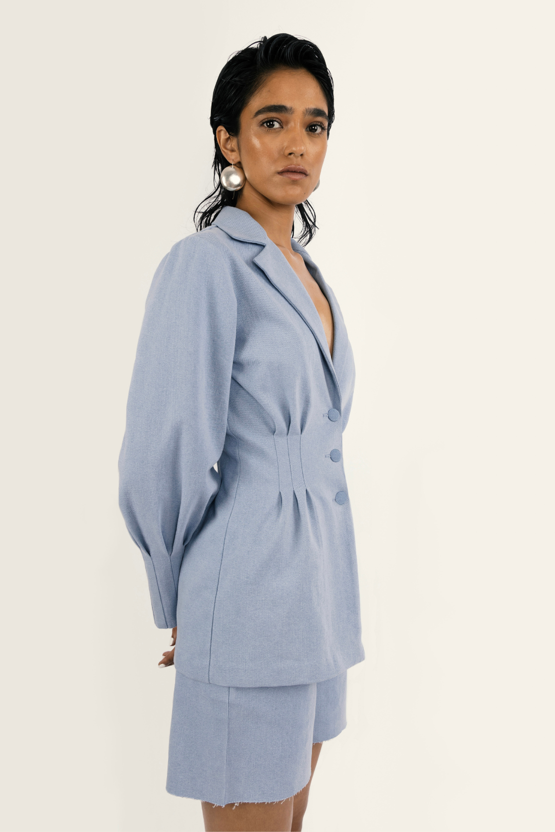 PLEATED JACKET SET