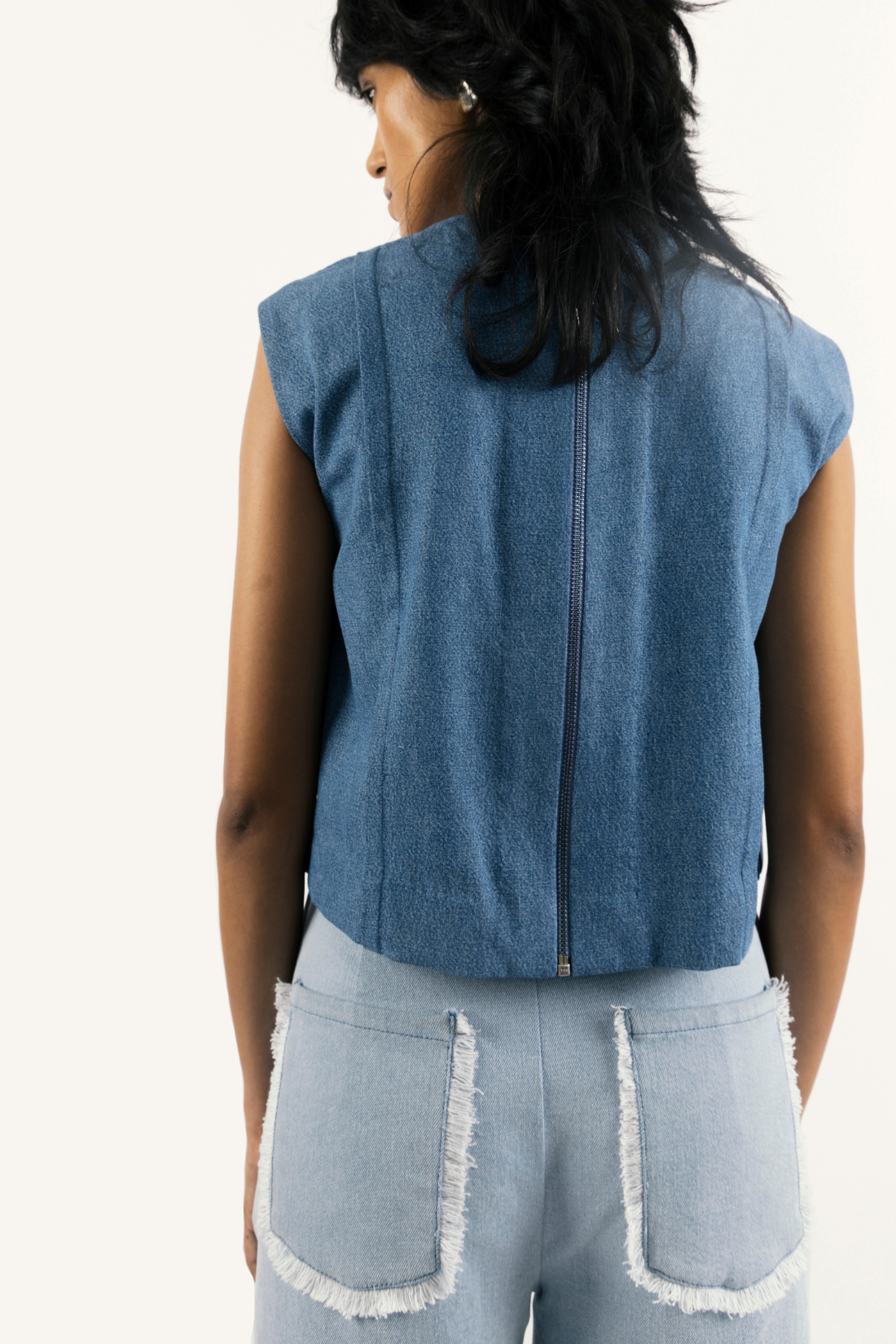 FRINGED POCKET PANTS