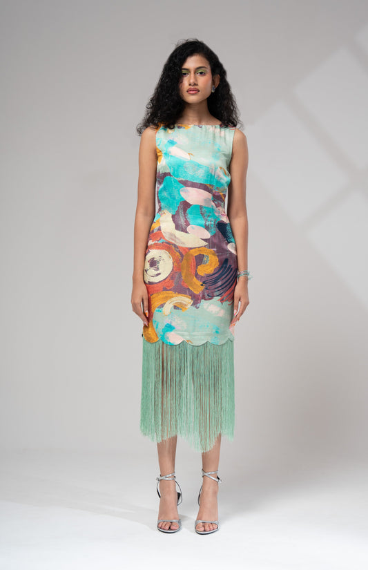 Riva Fringe Dress