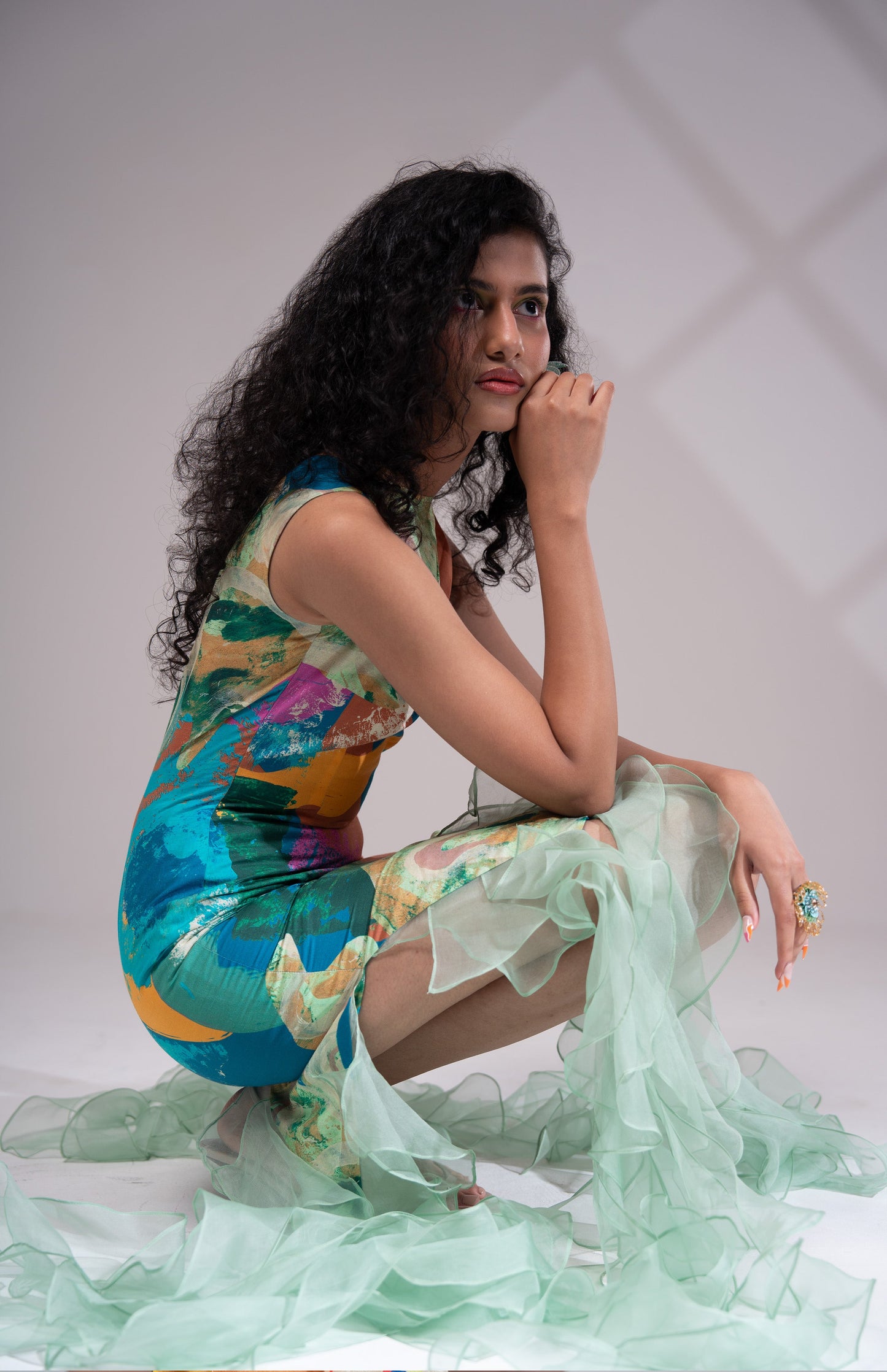 Bay Ruffled Dress