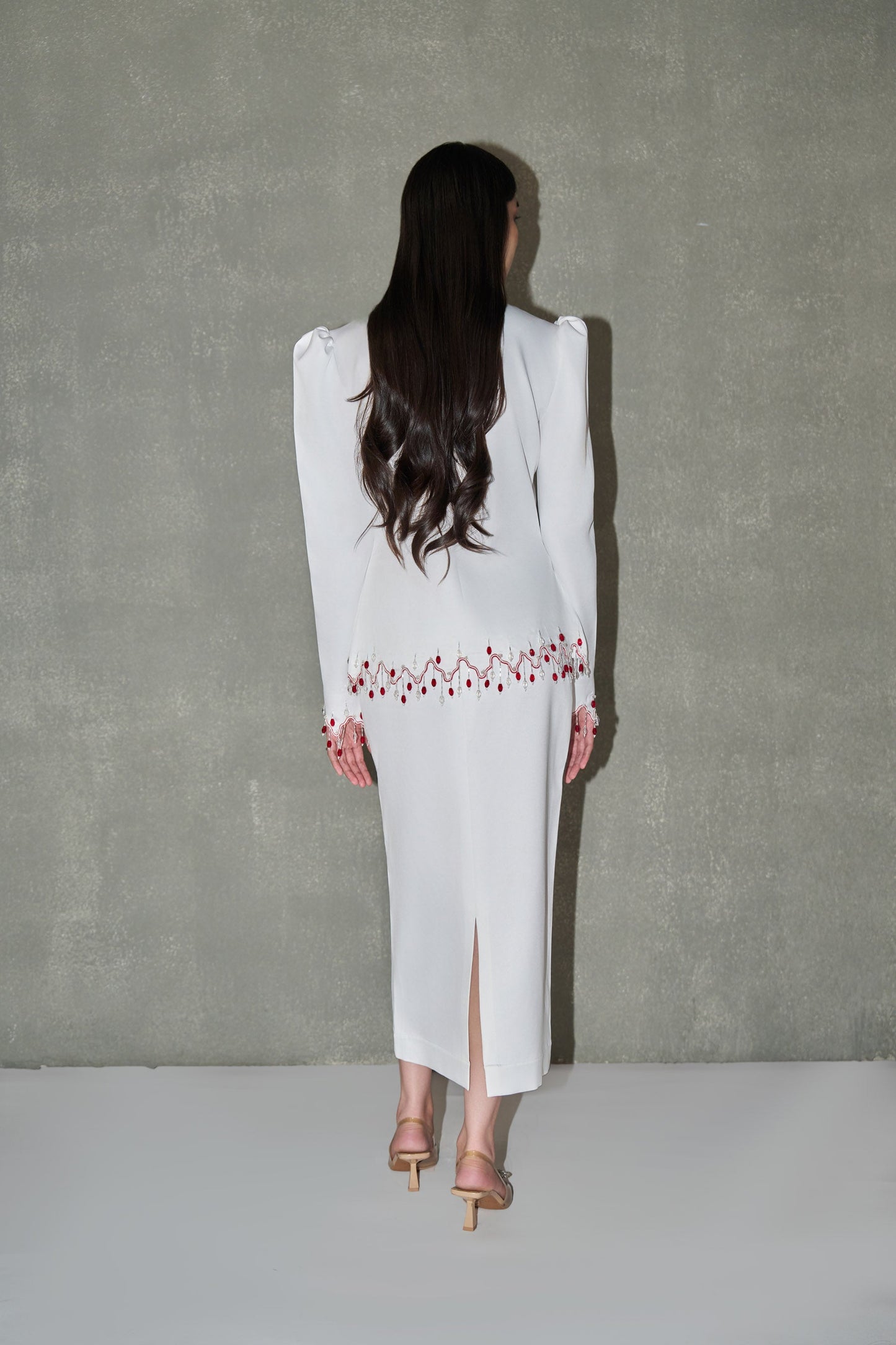 White embellished co-ord