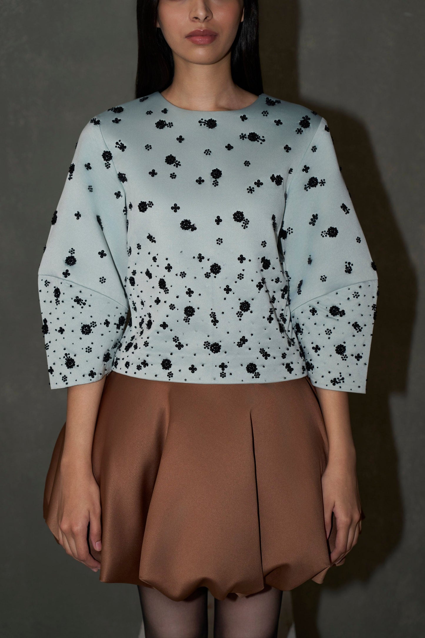 Brown Balloon Skirt
