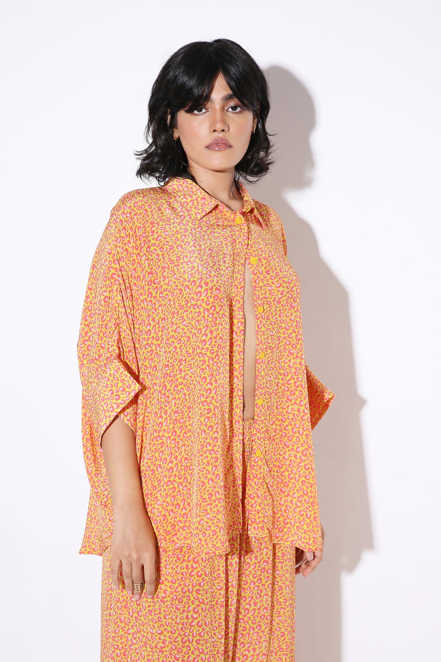 Relaxed Fit Long Shirt - Print-Shirt - Monokrom