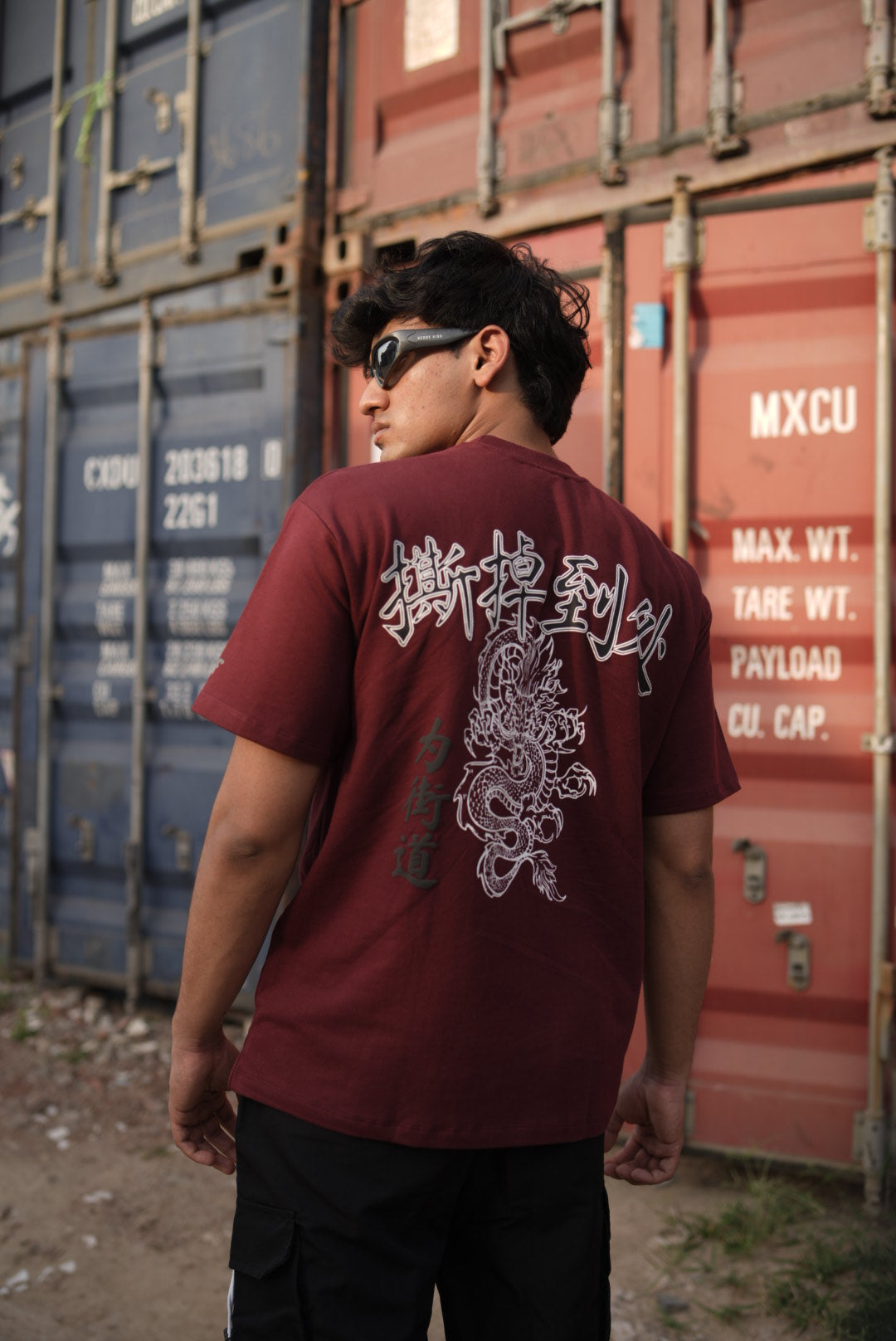 Maroon Dragon Tee