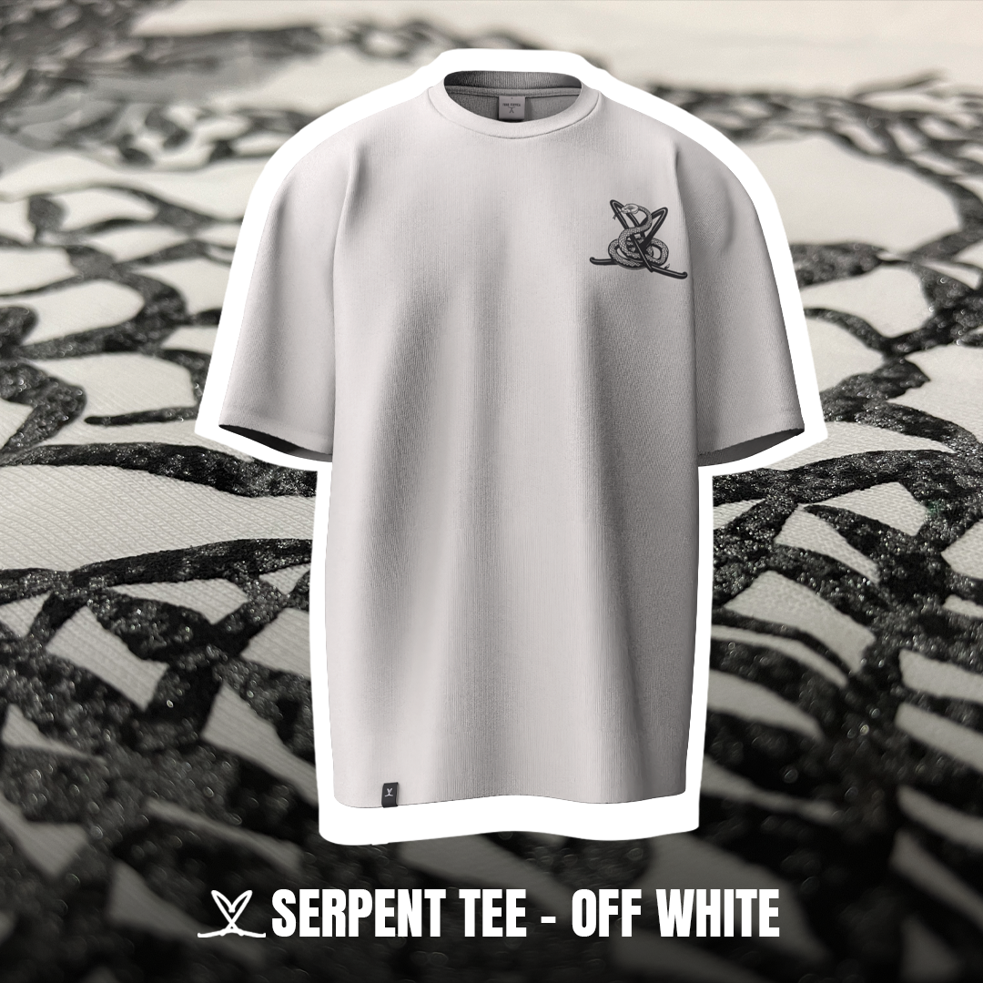 Unisex SERPENT TEE - OFF WHITE