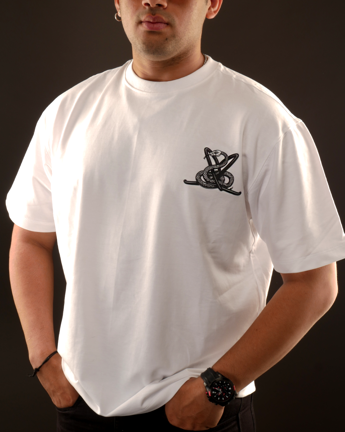 Unisex SERPENT TEE - OFF WHITE