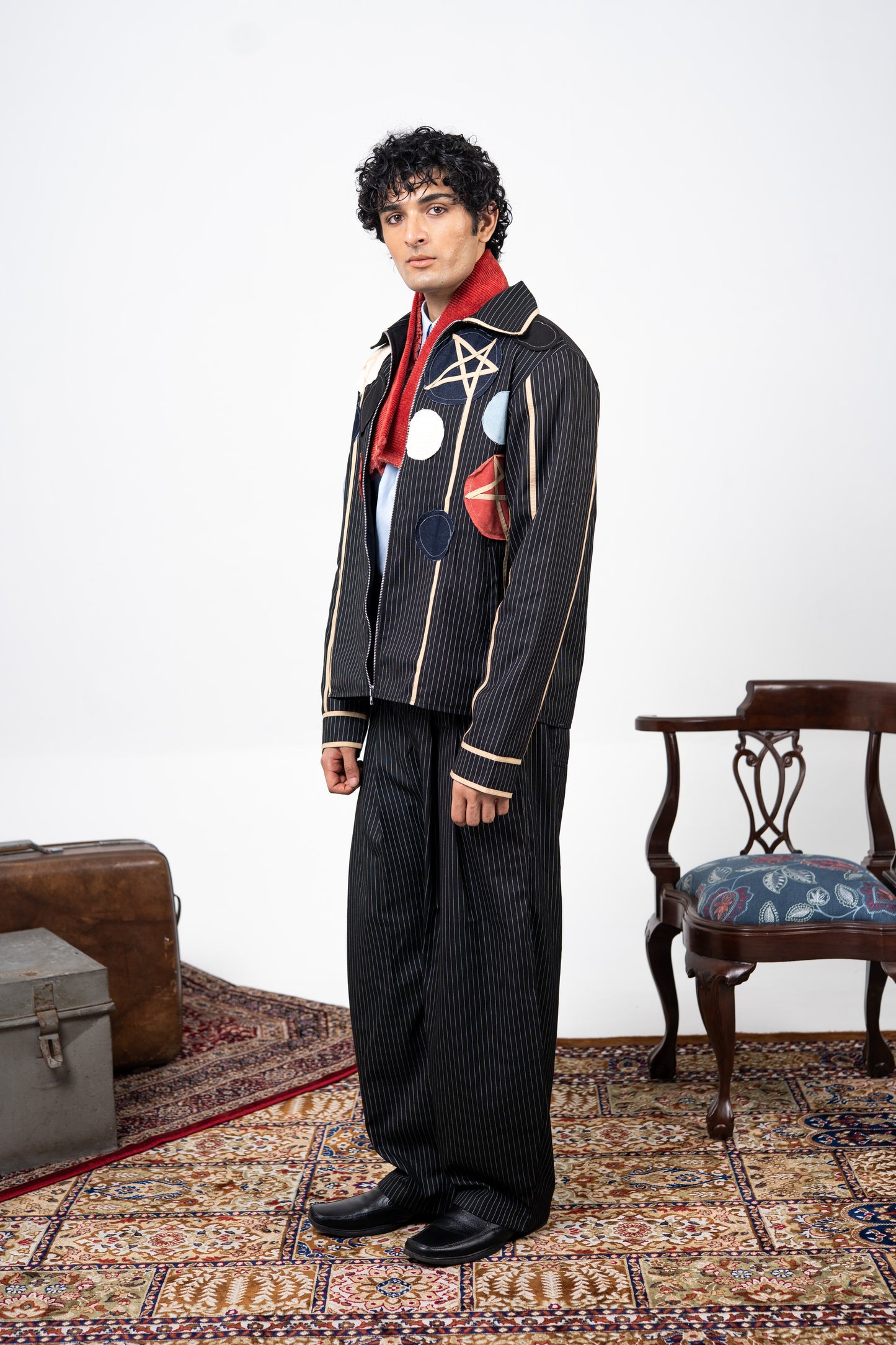 Striped Barrel Pants
