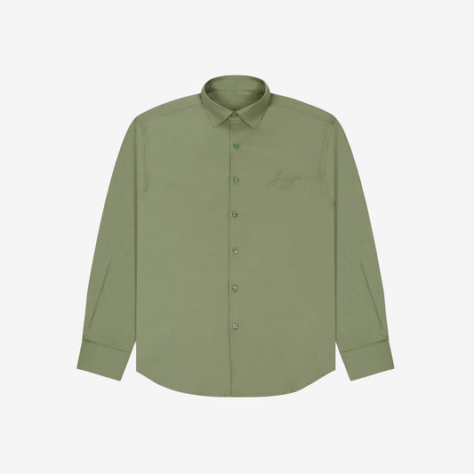 Sugga Solid Shirt In Sage Green