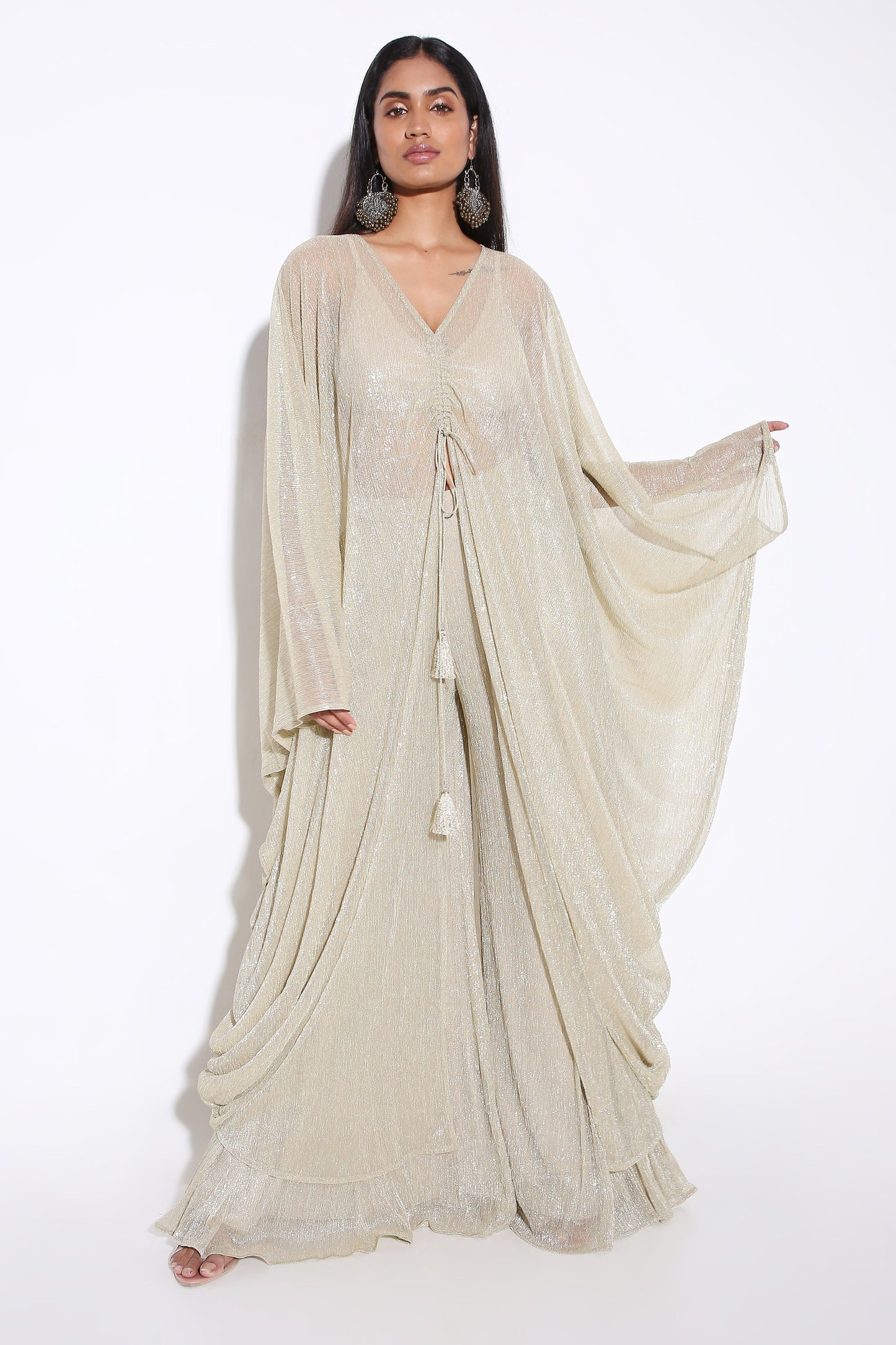 Sheer Kaftan-Kaftan - Monokrom