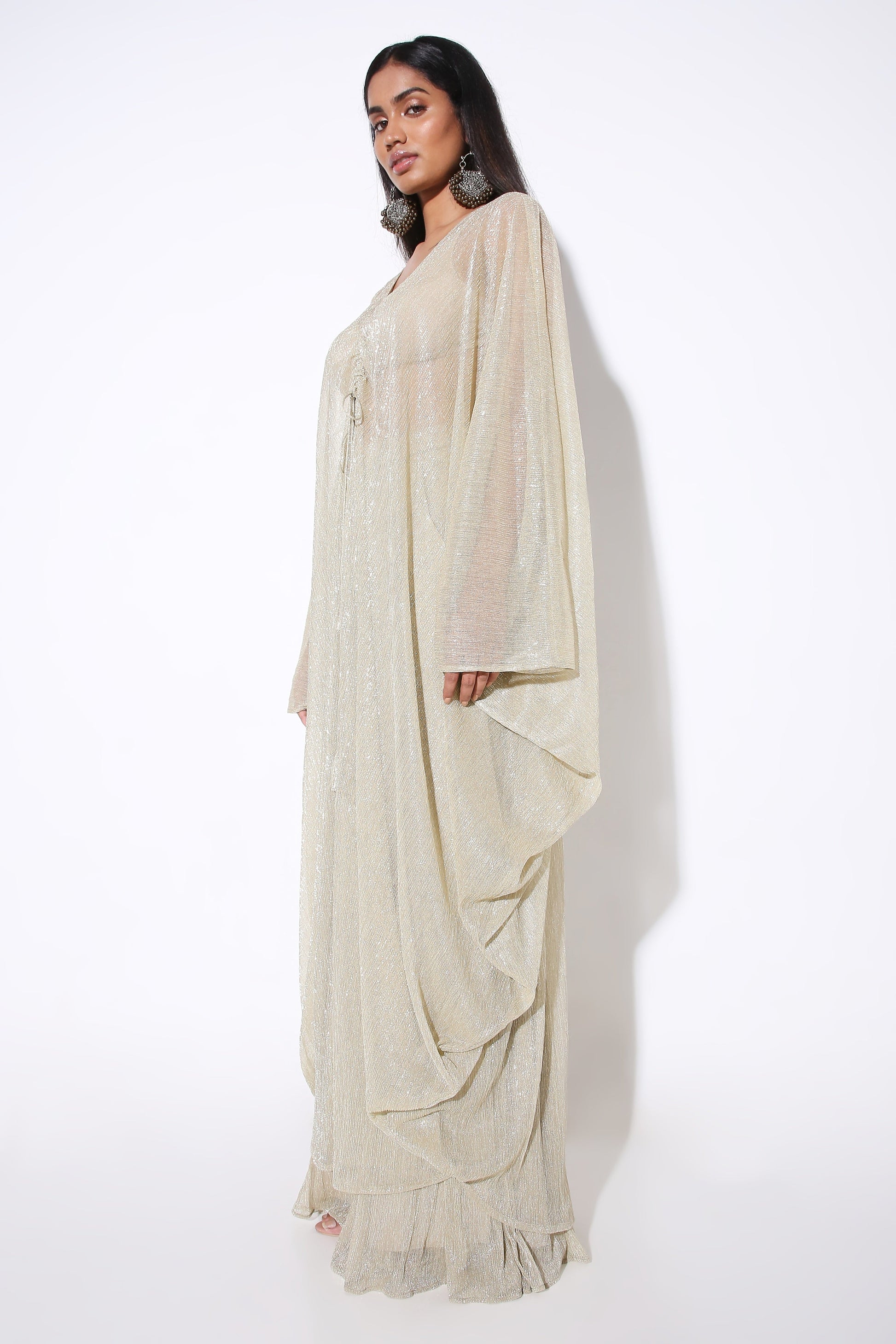 Sheer Kaftan-Kaftan - Monokrom