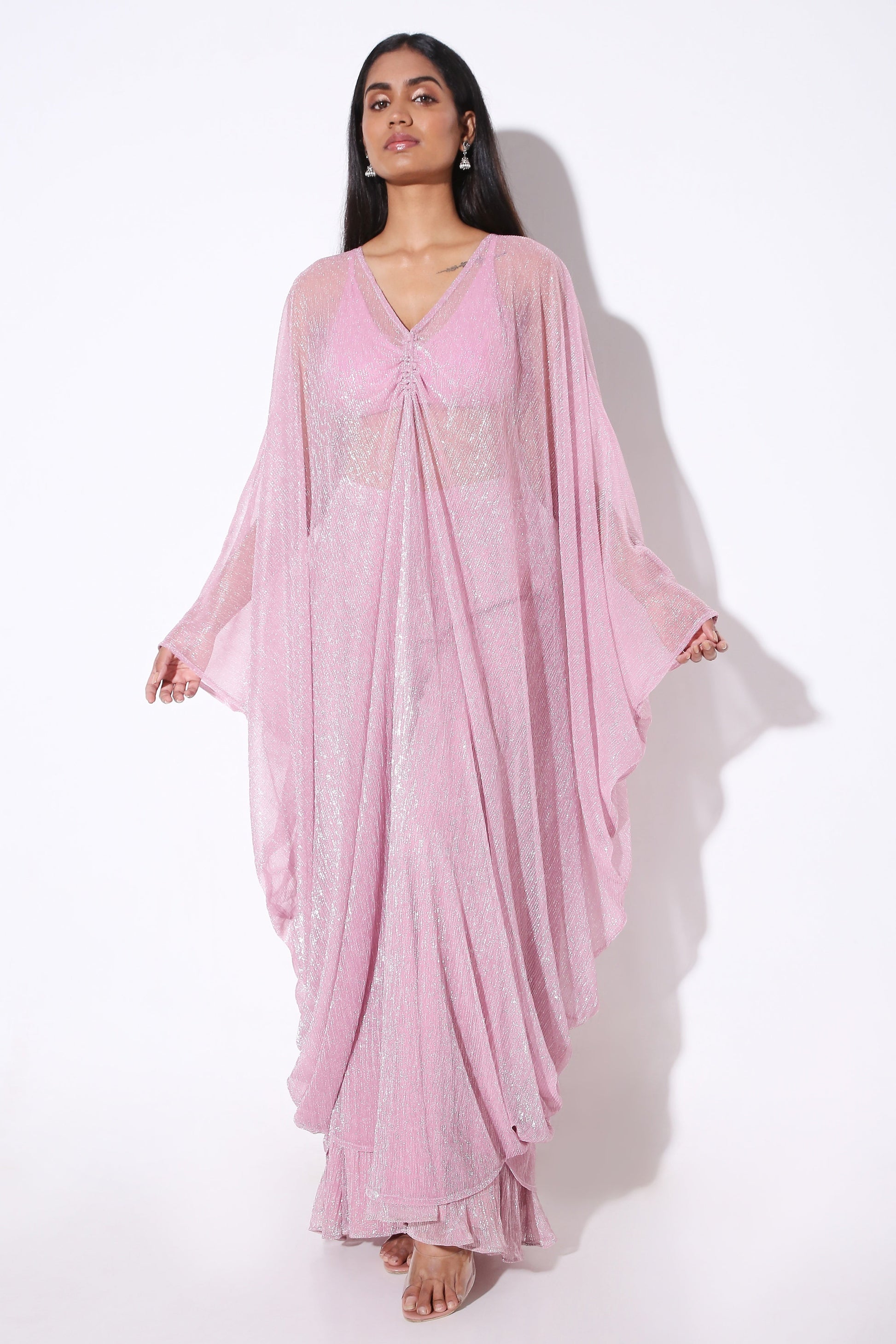 Sheer Kaftan-Kaftan - Monokrom