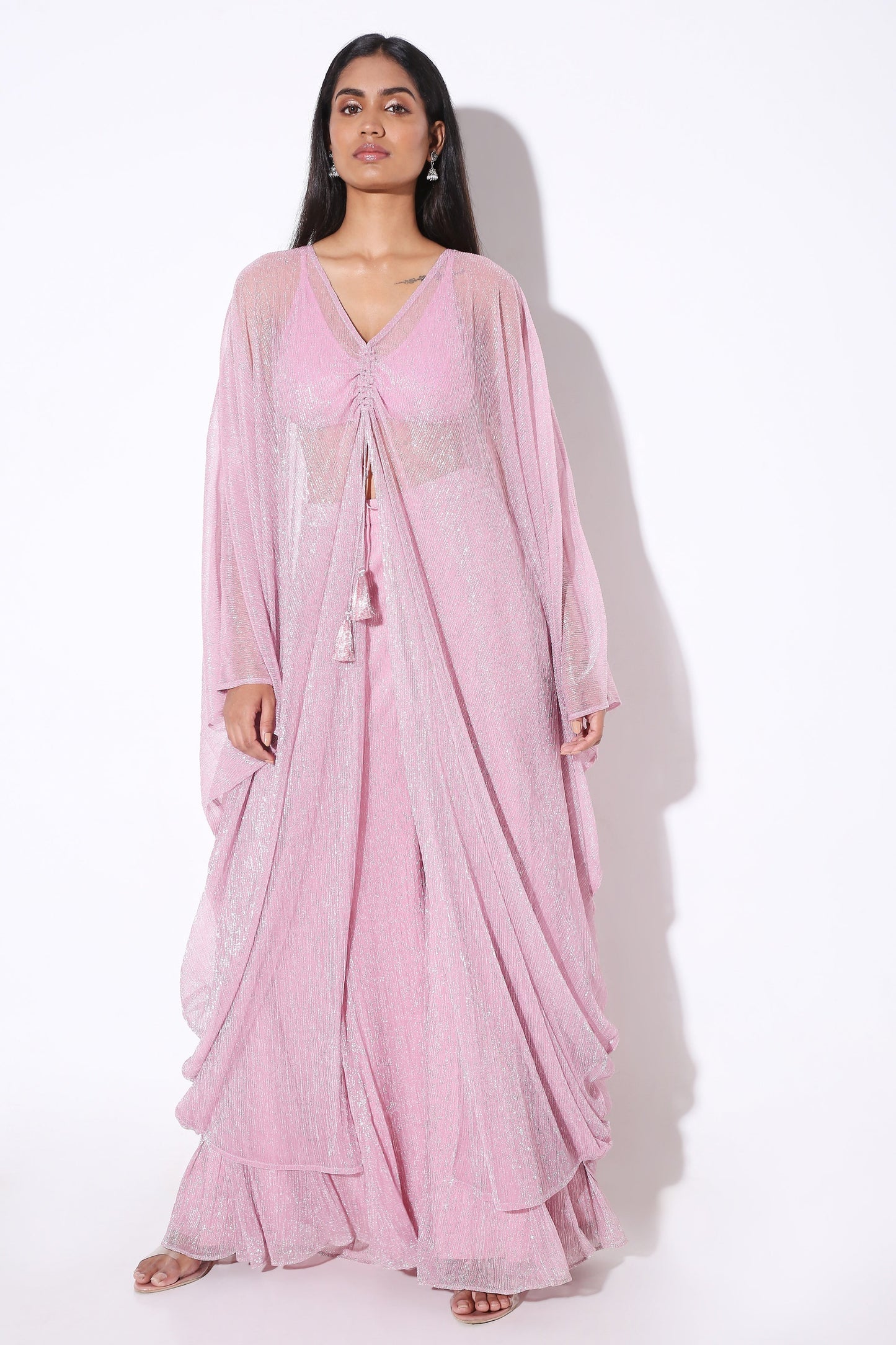 Sheer Kaftan-Kaftan - Monokrom