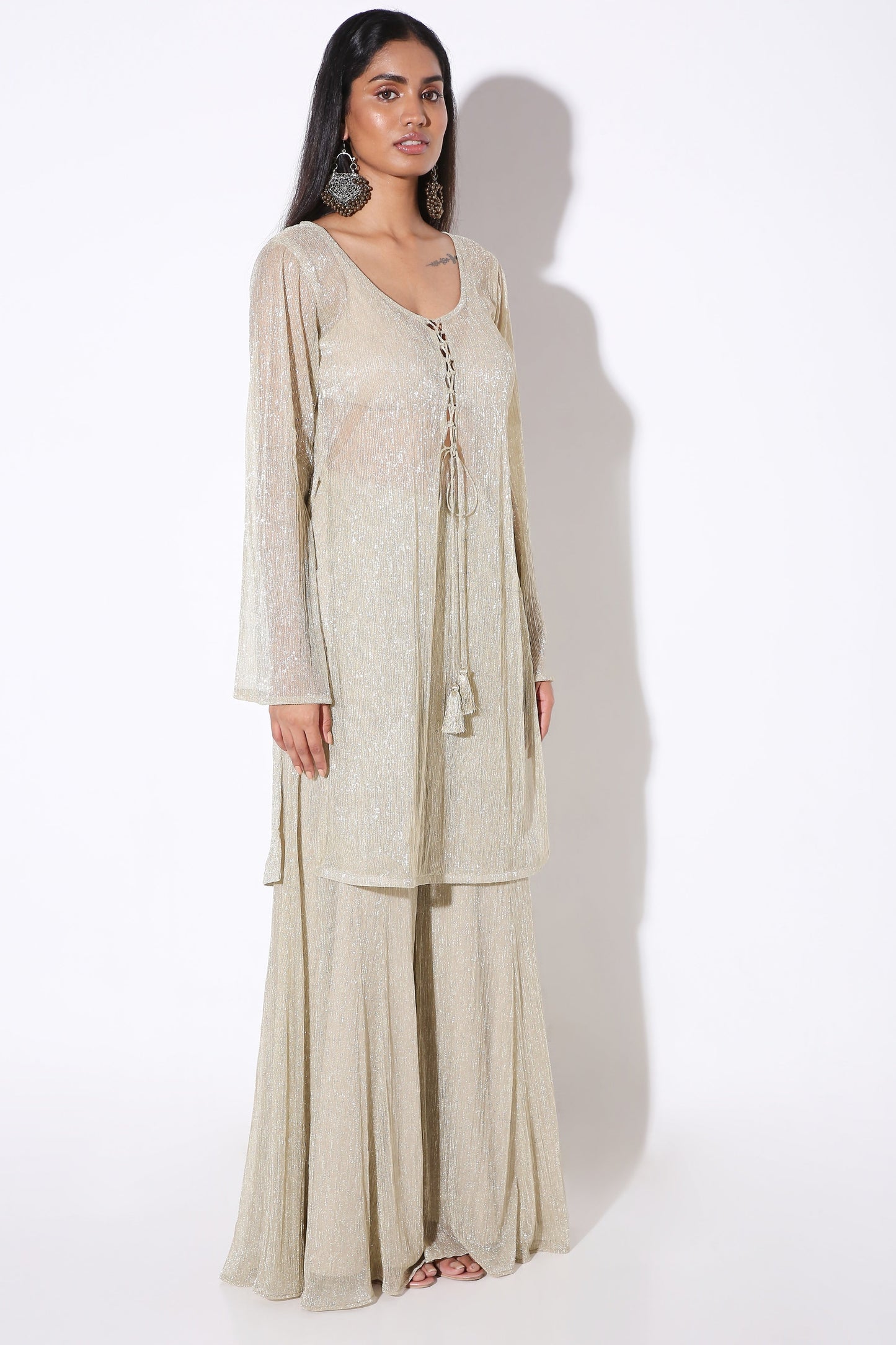 Sheer Kurta-Kurta - Monokrom