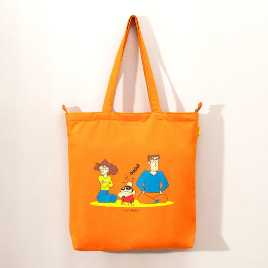 Shinchan: Family Zipper Tote Bag