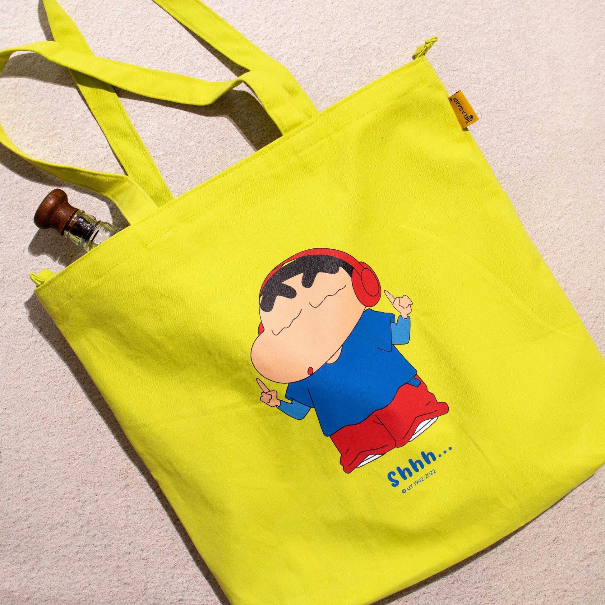 Shinchan: No Noise Zipper Tote Bag