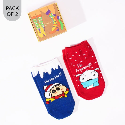 Shinchan & Shiro Winter Socks