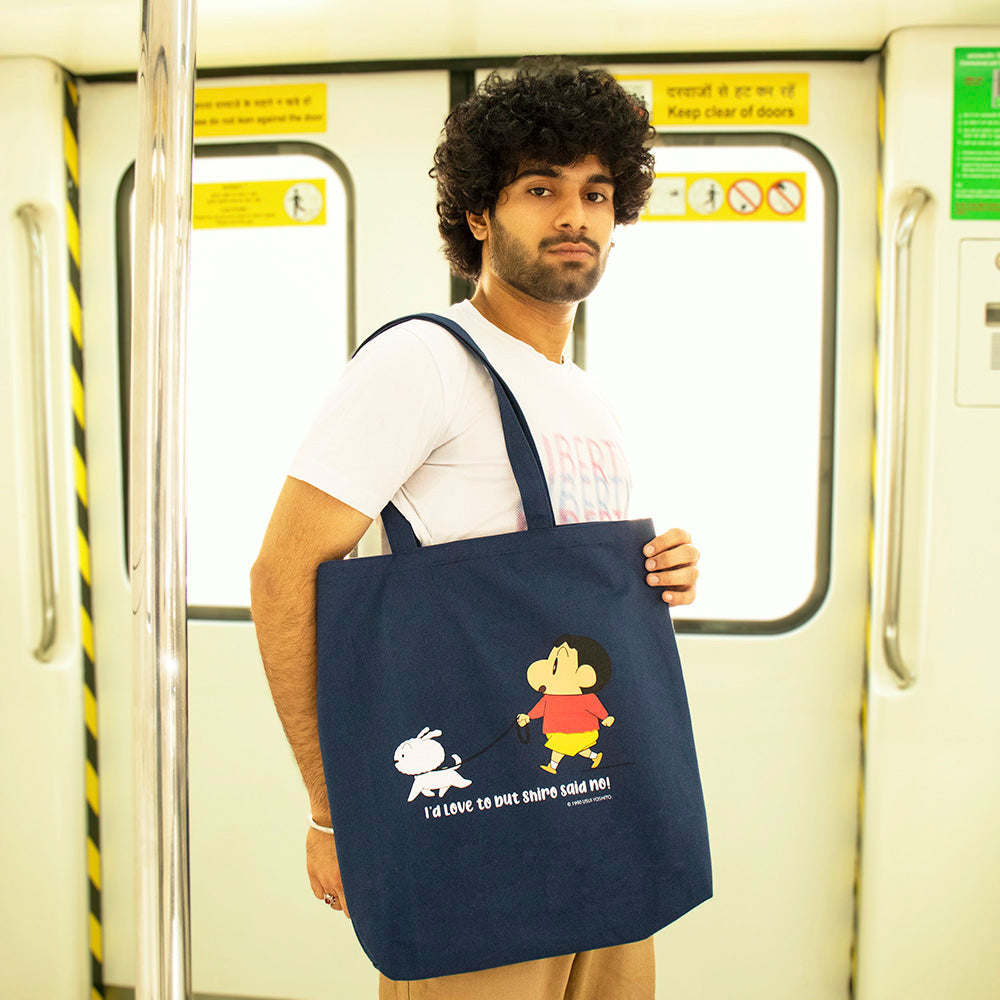 Shinchan: Shiro Zipper Tote Bag