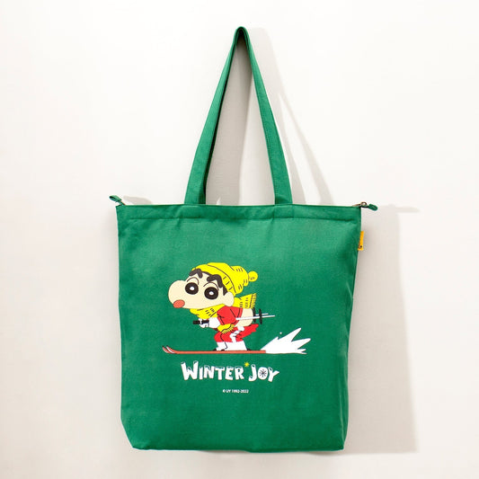 Shinchan: Winter Joy Zipper Tote Bag