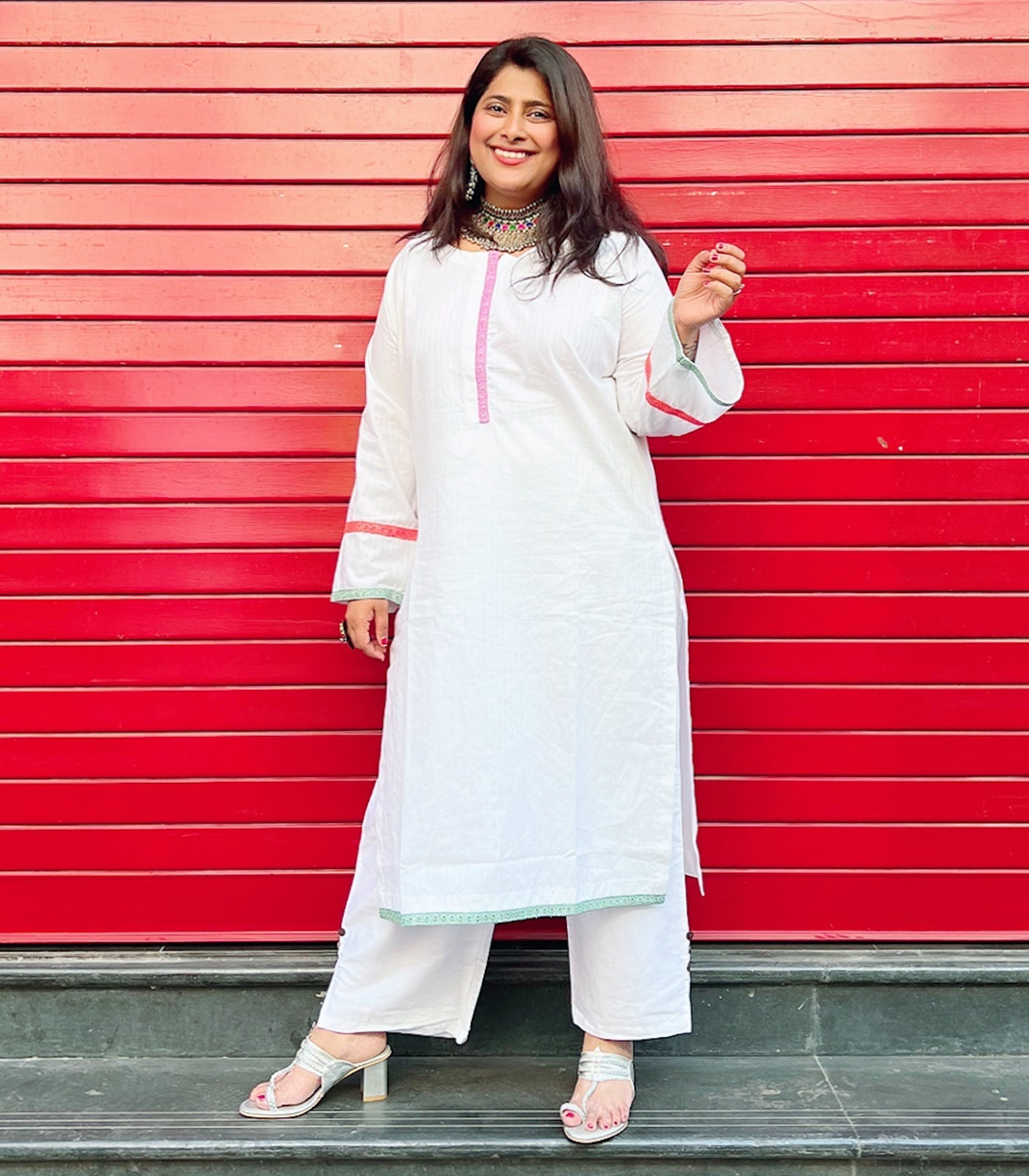 White Lawn kurta