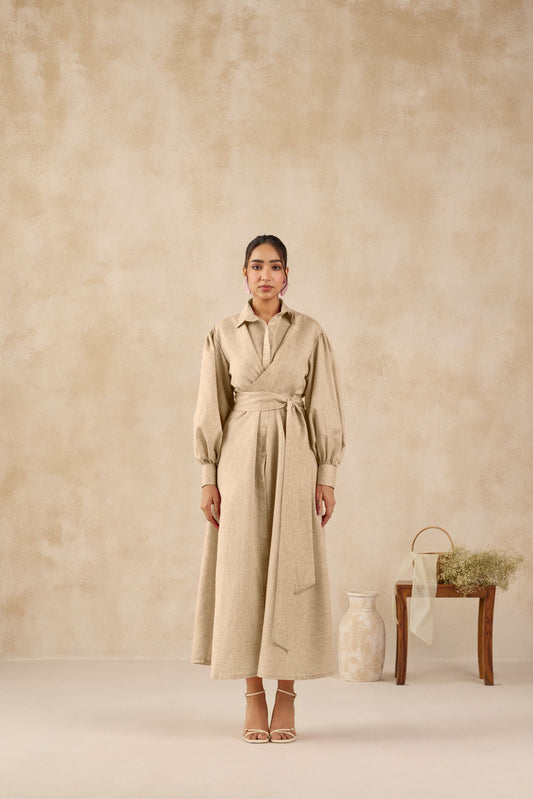 Dubai DRESS- MOCHA BROWN