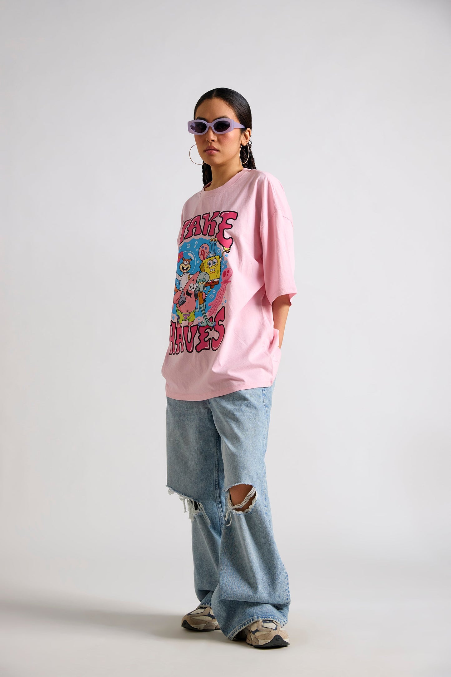 Spongebob:Make Waves Oversized T-shirt