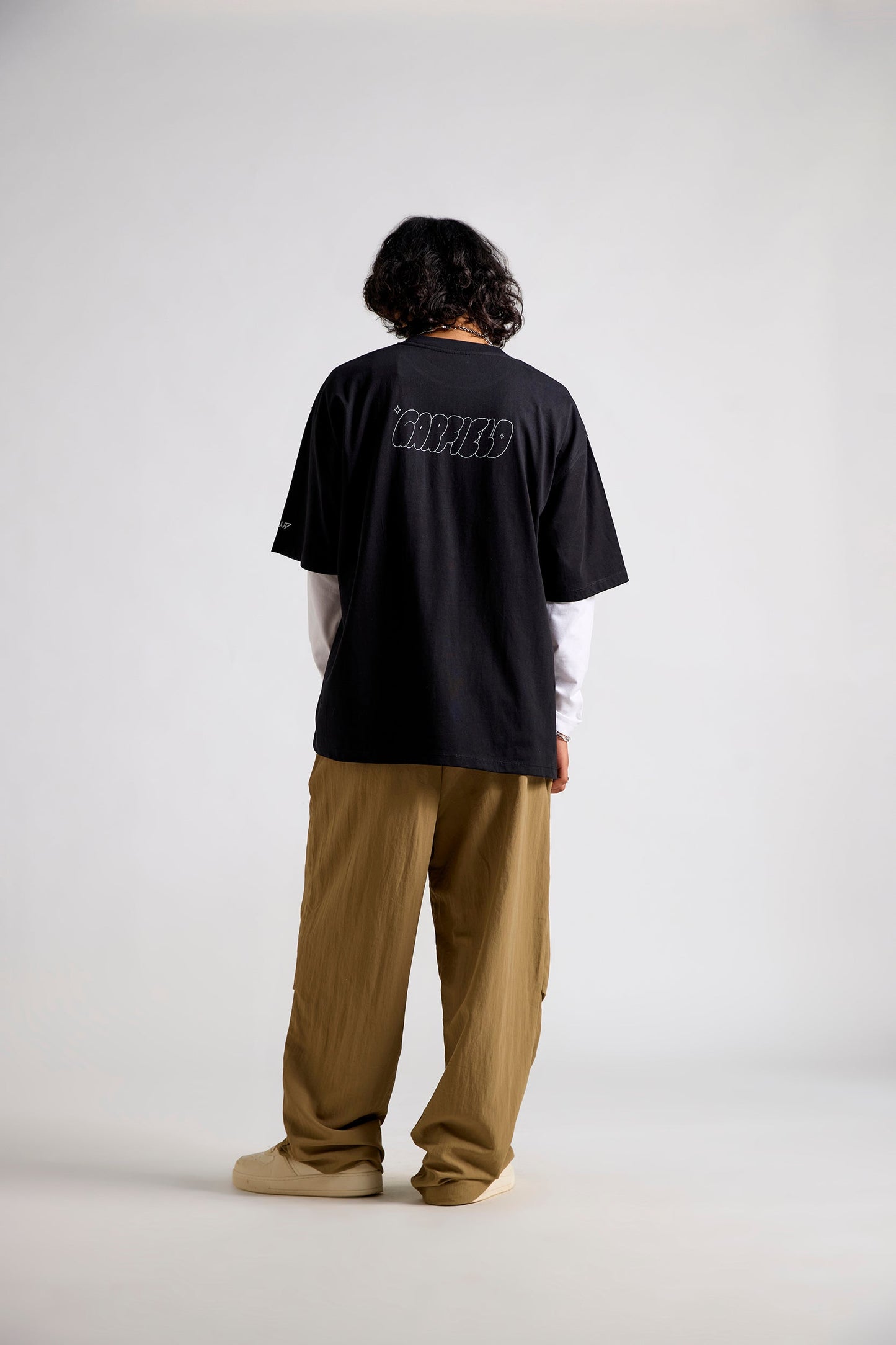 Garfield:Feeling Crazy Men's Oversized T-shirt