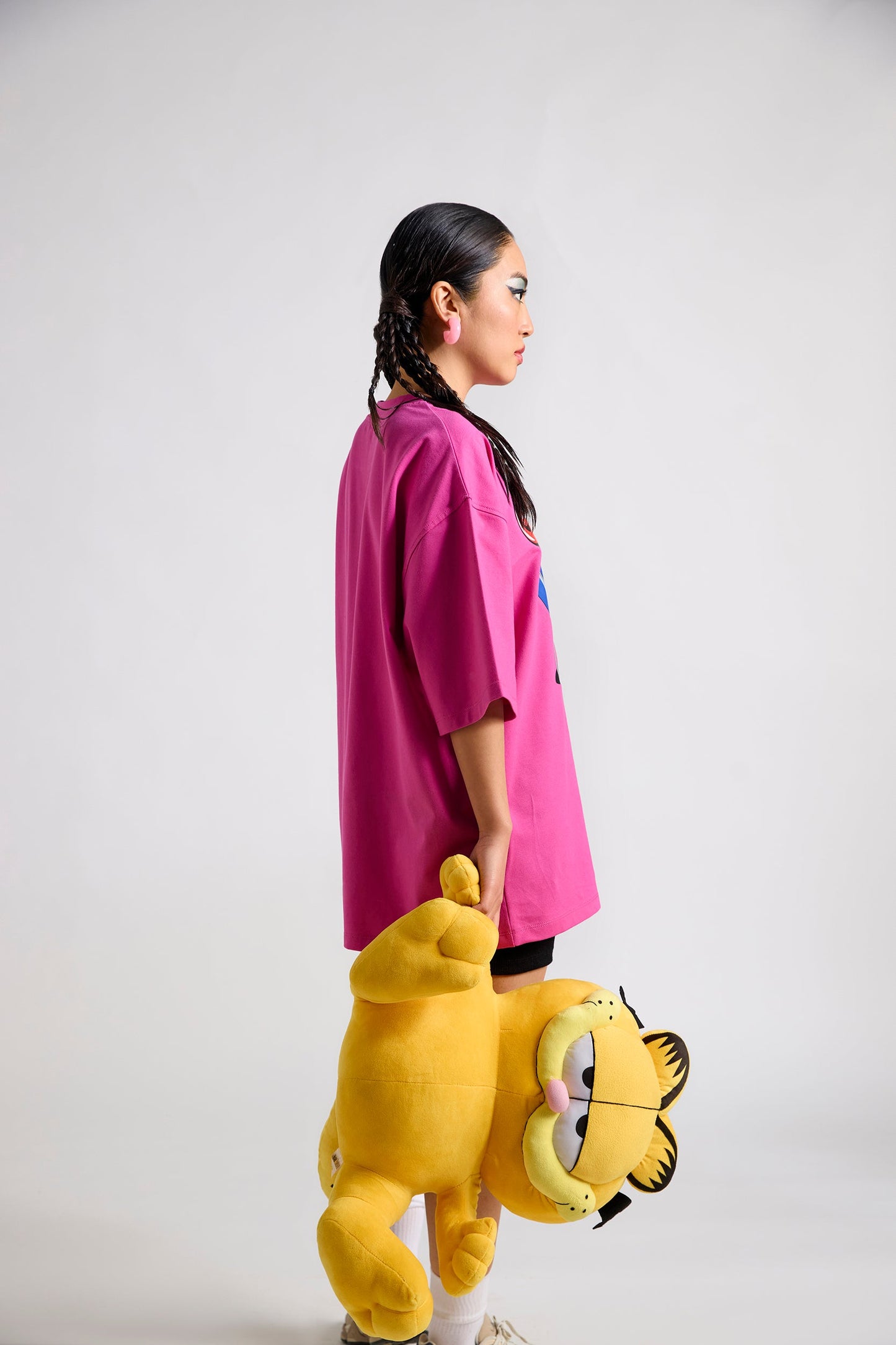 Garfield:Grampy Printed Oversized T-shirt