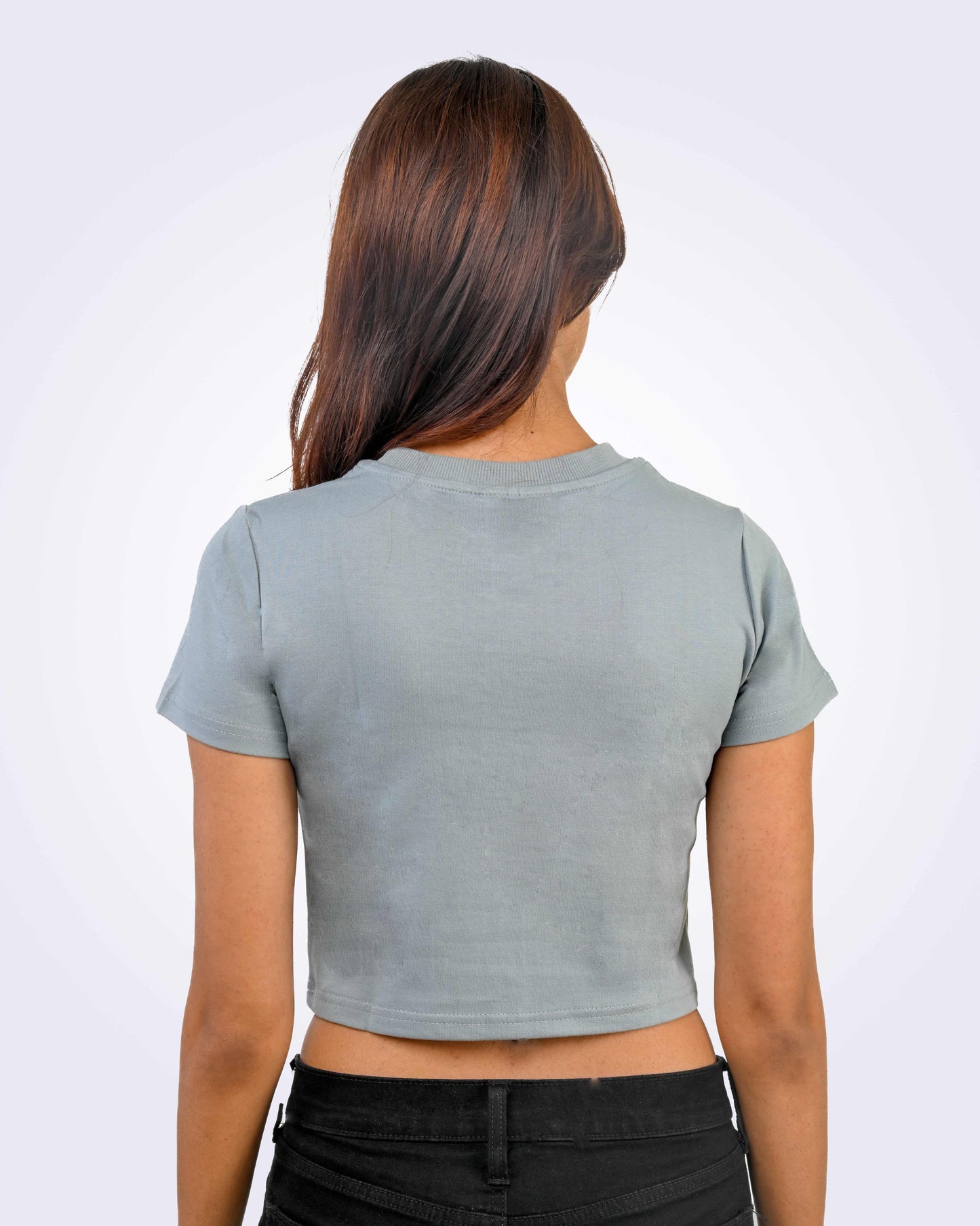 BABY GREY CROP TOP