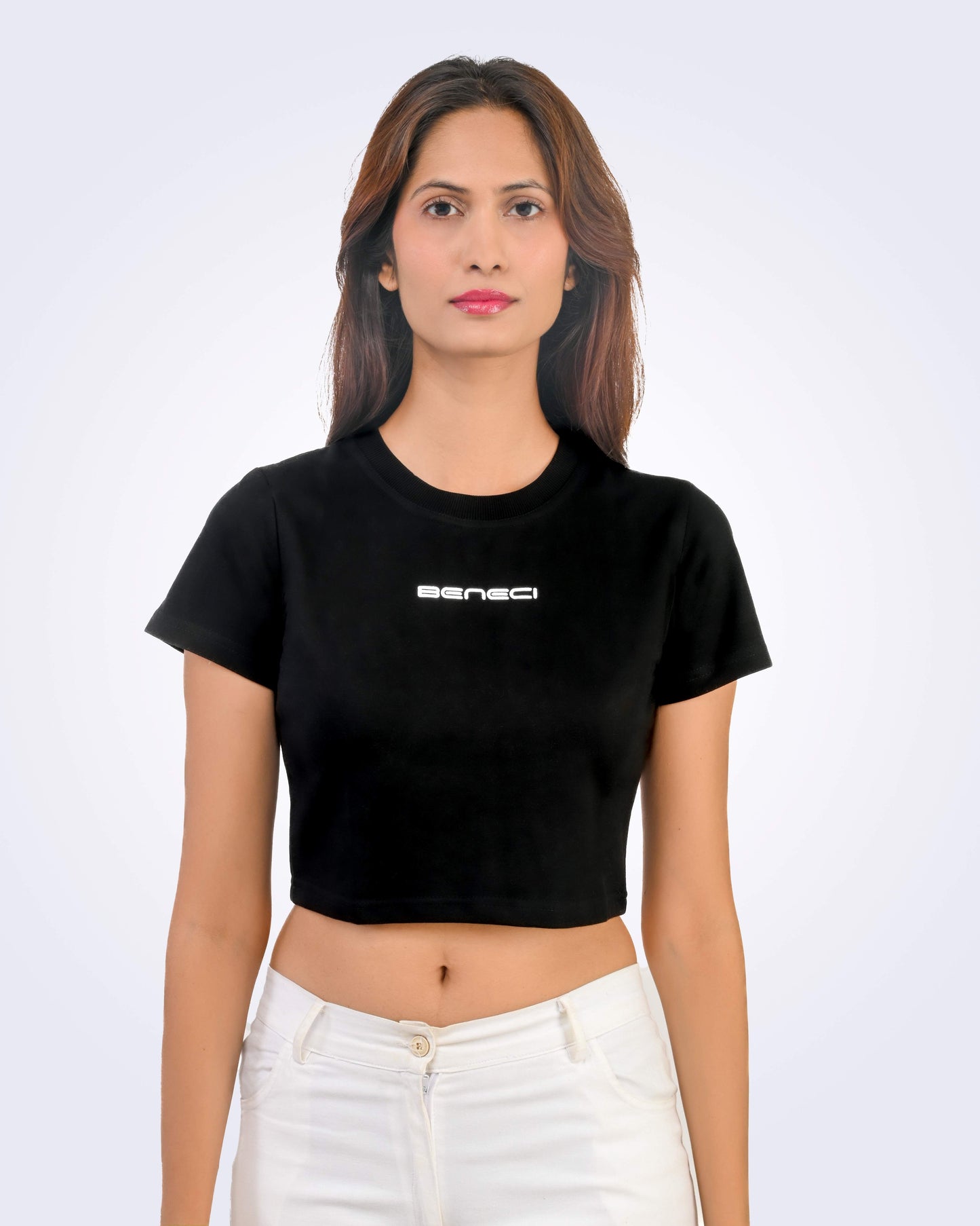 BLACK CROP TOP