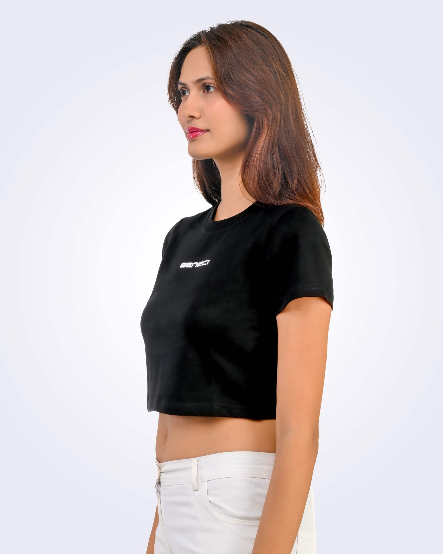 BLACK CROP TOP