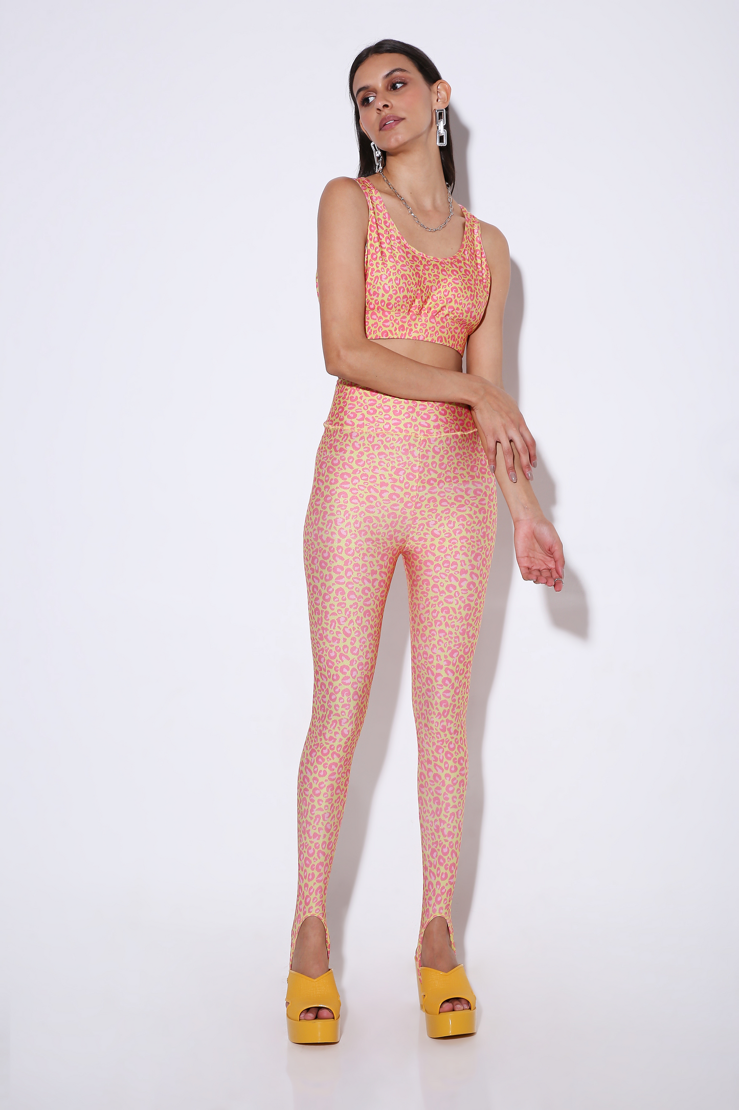 The Fondaa - Leggings with Stirrups - Print-leggings - Monokrom