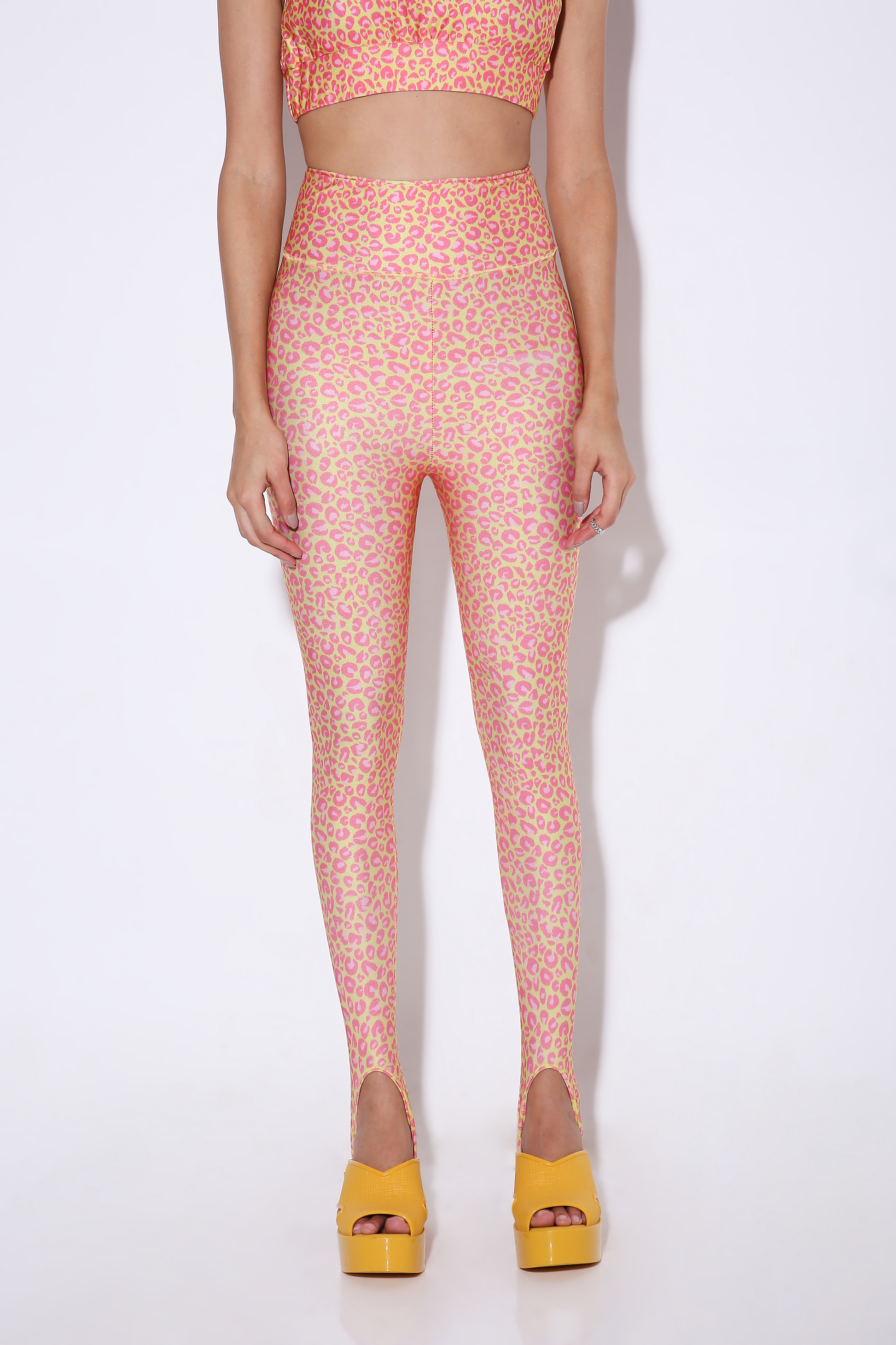 The Fondaa - Leggings with Stirrups - Print-leggings - Monokrom