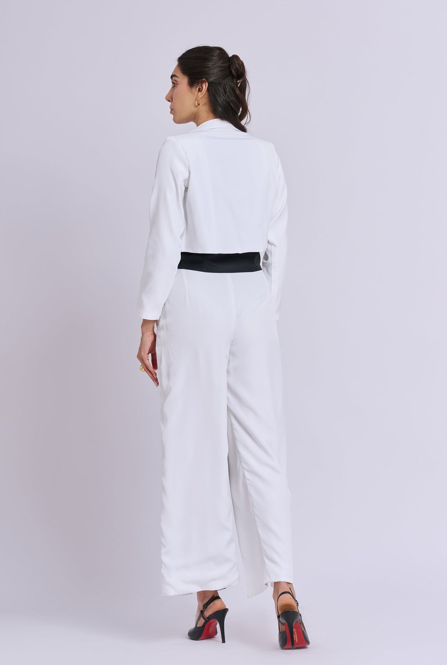 Scarlett Three Piece Black and White Blazer Co-ord Set