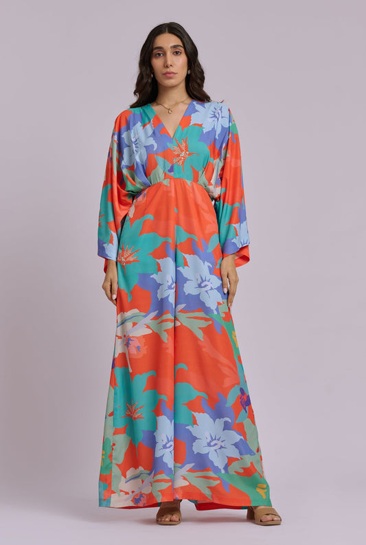 Solana Multi Color Flowy Jumpsuit
