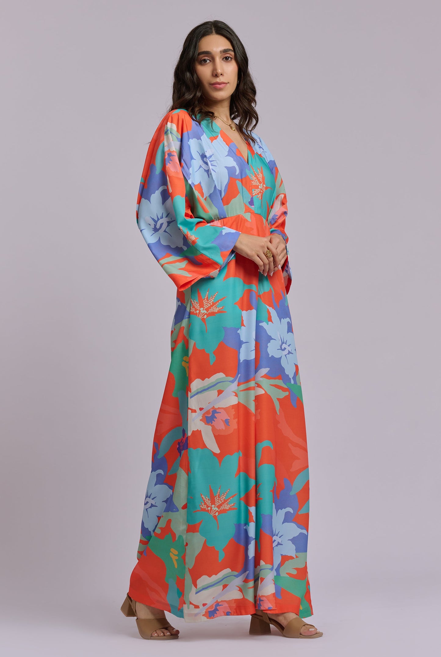 Solana Multi Color Flowy Jumpsuit