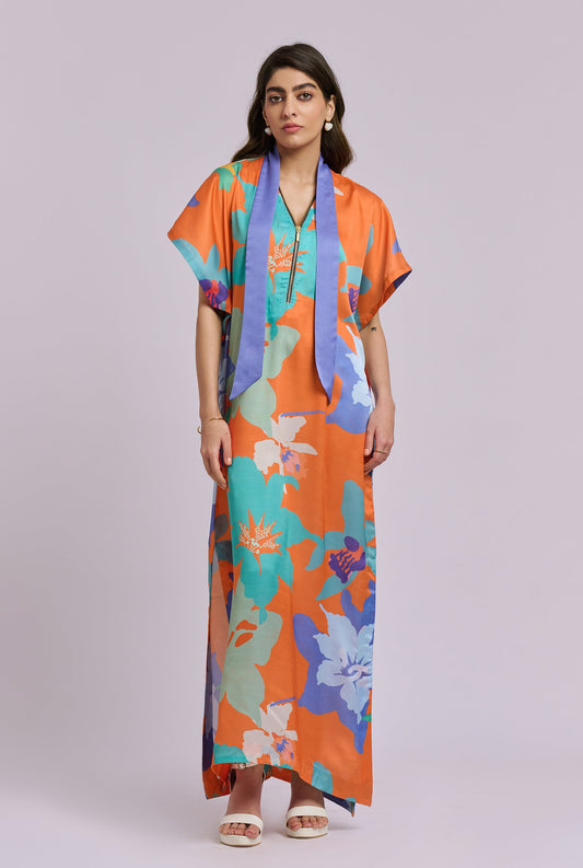 Josie Multi Color Floor Length Kaftan