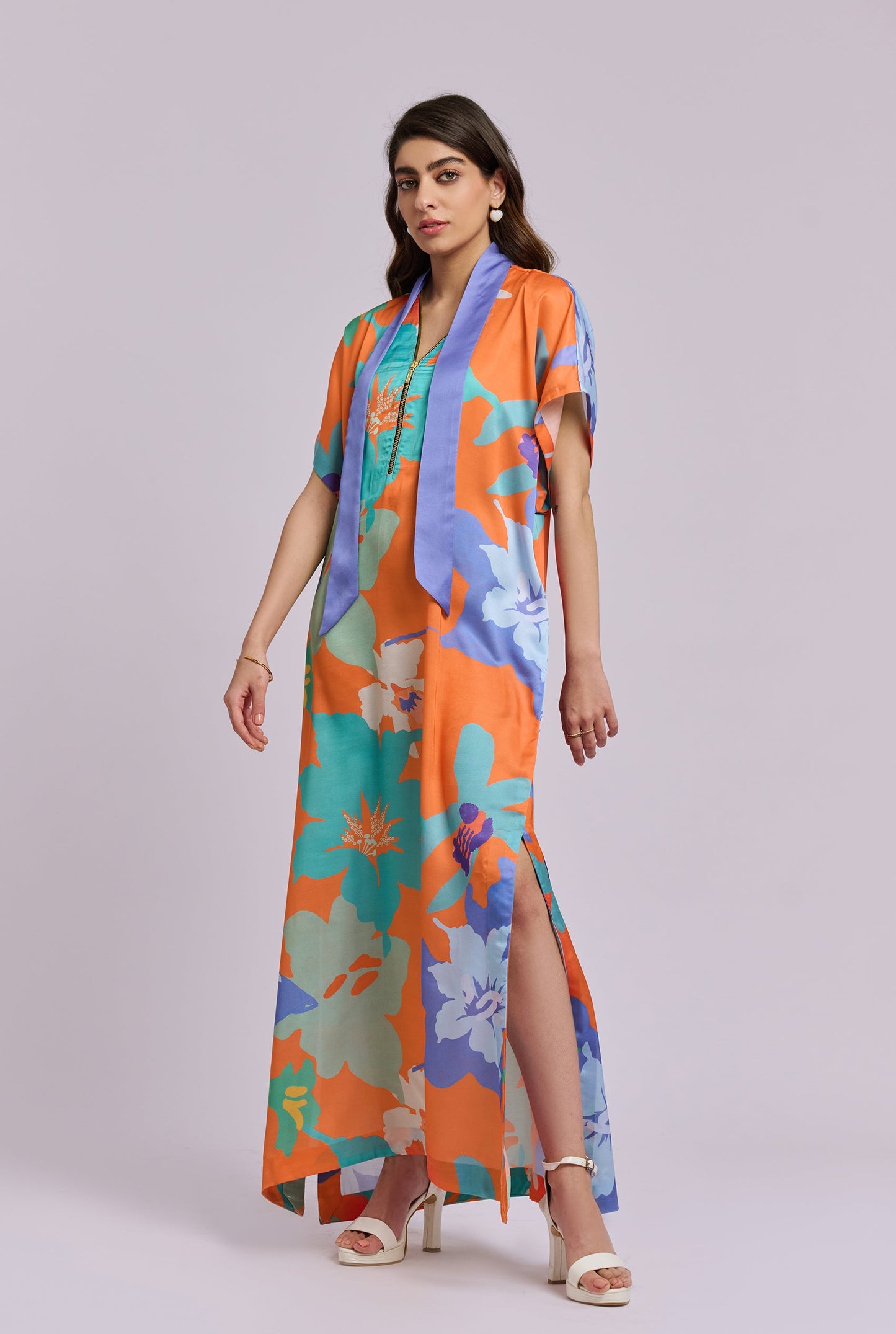 Josie Multi Color Floor Length Kaftan